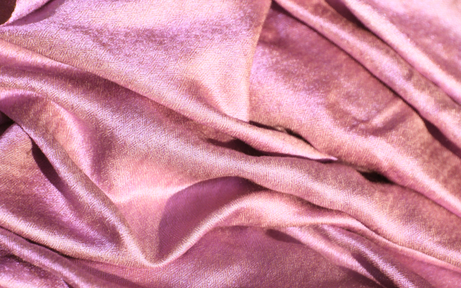 Pink silk